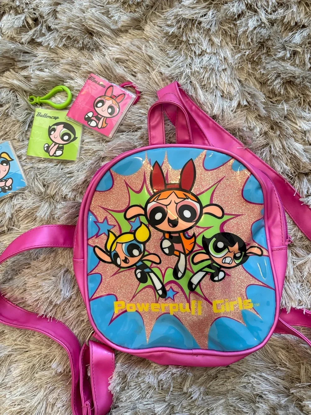 Powerpuff Girls Pink Glitter Kids Backpack